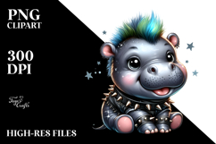 Watercolor Cow with Party Hat, High-Res PNG Product Image 2
