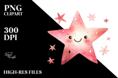 Whimsical Pinkish Star PNG Product Image 2