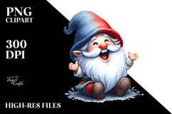 Excited Retro Gnome PNG Product Image 2