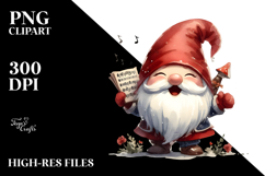 Excited Retro Gnome PNG Product Image 2