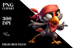 Goofy Bird with Winking Eye PNG Product Image 2