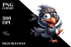 Goofy Bandana Bird PNG Product Image 2