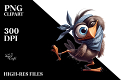 Goofy Bird with Dramatic Sass, PNG Product Image 2