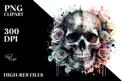 Skulls with Splashes, Transparent PNG Product Image 2