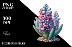 Wooden Stained Hyacinth Sticker Clipart Product Image 3