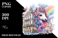 Colorful Baby Unicorn Italian Street PNG Product Image 3