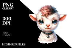Cute Baby Lamb, PNG Product Image 2