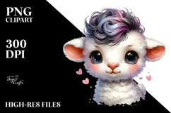 Cute Baby Lamb, PNG Product Image 2
