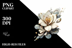 Detailed Wooden Stained Freesia Product Image 1