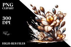 Detailed Wooden Stained Freesia Product Image 3