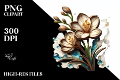 Detailed Wooden Stained Freesia Product Image 1