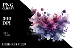Violet Material Splash, PNG Product Image 2