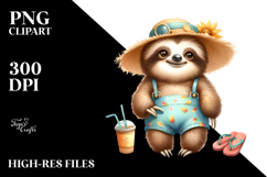 Cute Baby Sloth in Beachwear Product Image 2