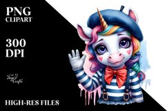 Colorful Baby Unicorn Mime&#039;s Outfit PNG Product Image 3
