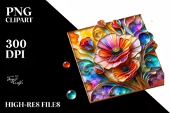 Watercolor Luxury Flower Splash Clipart Product Image 3