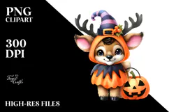A Cute Baby Elk in Style PNG Product Image 2