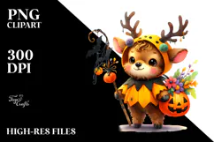 A Cute Baby Elk in Style PNG Product Image 2
