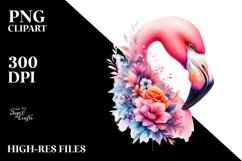 Vibrant Flamingo Watercolor Product Image 3