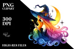 Vibrant Witch in the Style of PNG Product Image 2