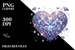 Diamond Heart PNG Product Image 2