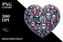 Diamond Heart PNG Product Image 2
