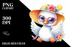 Cute Baby Swan Sunglasses | Sublimation | Clipart Product Image 3