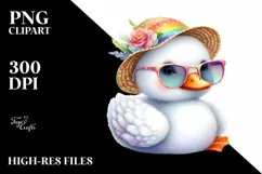 Cute Baby Swan Sunglasses | Sublimation | Clipart Product Image 3