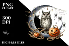Owl In Halloween Costume PNG Product Image 2