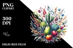 Watercolor Xigua | Sublimation | Clipart Product Image 1