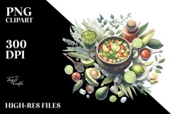 Watercolor Xigua | Sublimation | Clipart Product Image 1