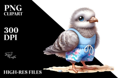 Proud Beachwear Dove Summer Clipart Product Image 2