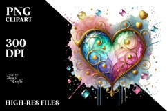 Colorful Heart PNG Product Image 2