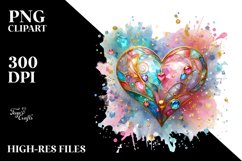 Colorful Heart PNG Product Image 2