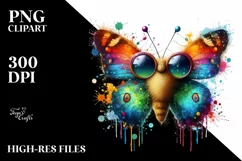 Quirky Butterfly Sunglasses Fun and Colorful Vibe Product Image 3