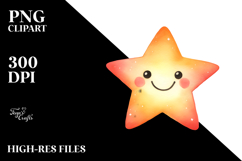 Simple Smiling Star, Transparent PNG Product Image 2