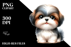 Baby Shih Tzu with Big Eyes PNG Product Image 2