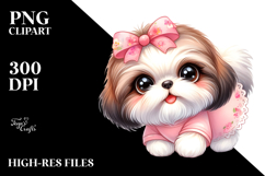 Baby Shih Tzu with Big Eyes PNG Product Image 2