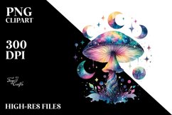 Colorful Watercolor Mushroom Splash Product Image 1