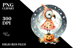 Cute Baby Flamingo Halloween PNG Product Image 2