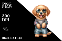 Golden Retriever Watercolor Clipart Product Image 2