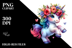 Cute Baby Unicorn, PNG Product Image 2