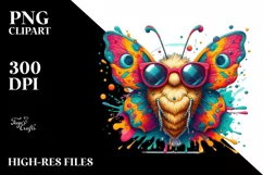 Quirky Butterfly Sunglasses Vibrant Fun Colors Product Image 3