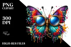 Quirky Butterfly Sunglasses Vibrant Artistic Style Product Image 3