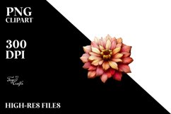 Abstract Zinnia Stained Clipart Product Image 1