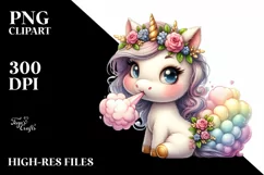 Cute Baby Unicorn Hawaiian Product Image 1
