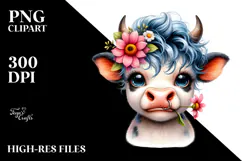 Funny Baby Cow, PNG Product Image 2