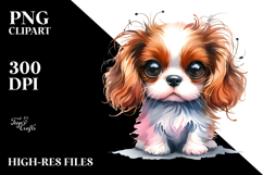 Expressive Cavalier King Charles Spaniel PNG Product Image 2