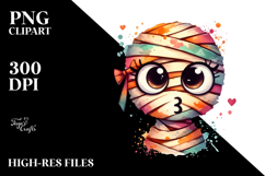Expressive Mummy with Pouting Face PNG Product Image 2