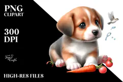 Baby Puppy with Big Eyes, PNG Product Image 2