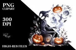 Colorful Halloween Style Drawing with Lost Soul | Product Image 1